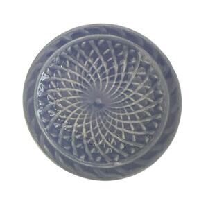 HARLEQUIN BASKET WEAVE 3” NUT DISH VINTAGE Mauve Blue Excellent Condition